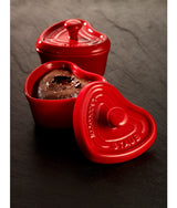 MINI COCOTTE CERÁMICA ROJO FORMA DE CORAZÓN - STAUB - LACUISINEAPPLIANCES.CO