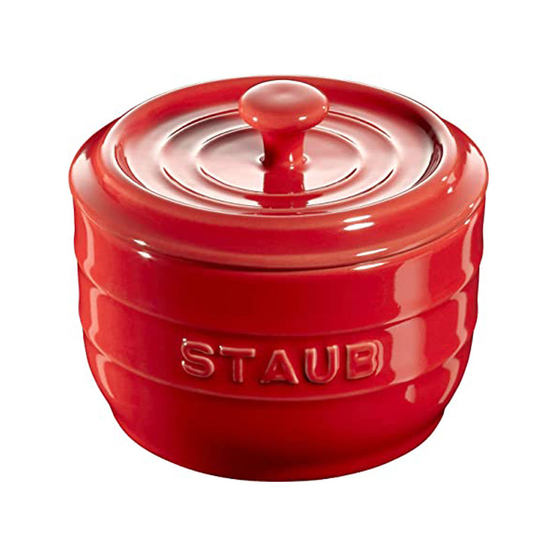 Staub - Salero de cerámica color rojo