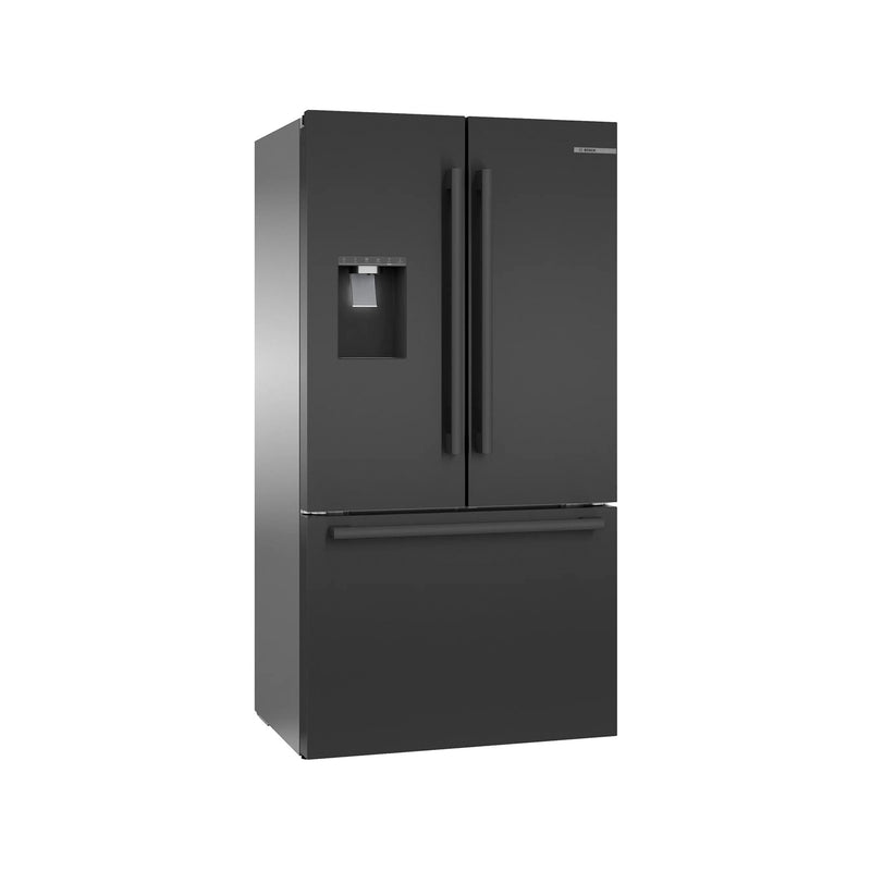 Refrigerador de montaje inferior con puerta francesa 36'' Acero inoxidable negro - LACUISINEAPPLIANCES.CO