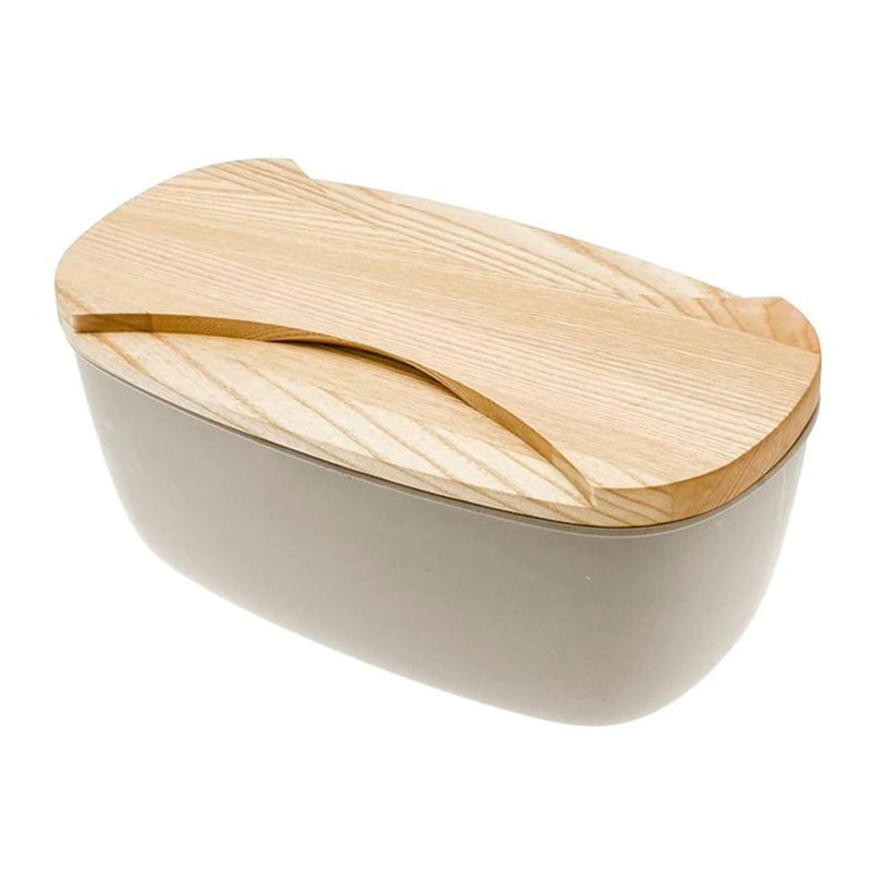 Caja de pan de fibra de madera Legnoart Depot con tabla para cortar pan de madera de roble - LACUISINEAPPLIANCES.CO