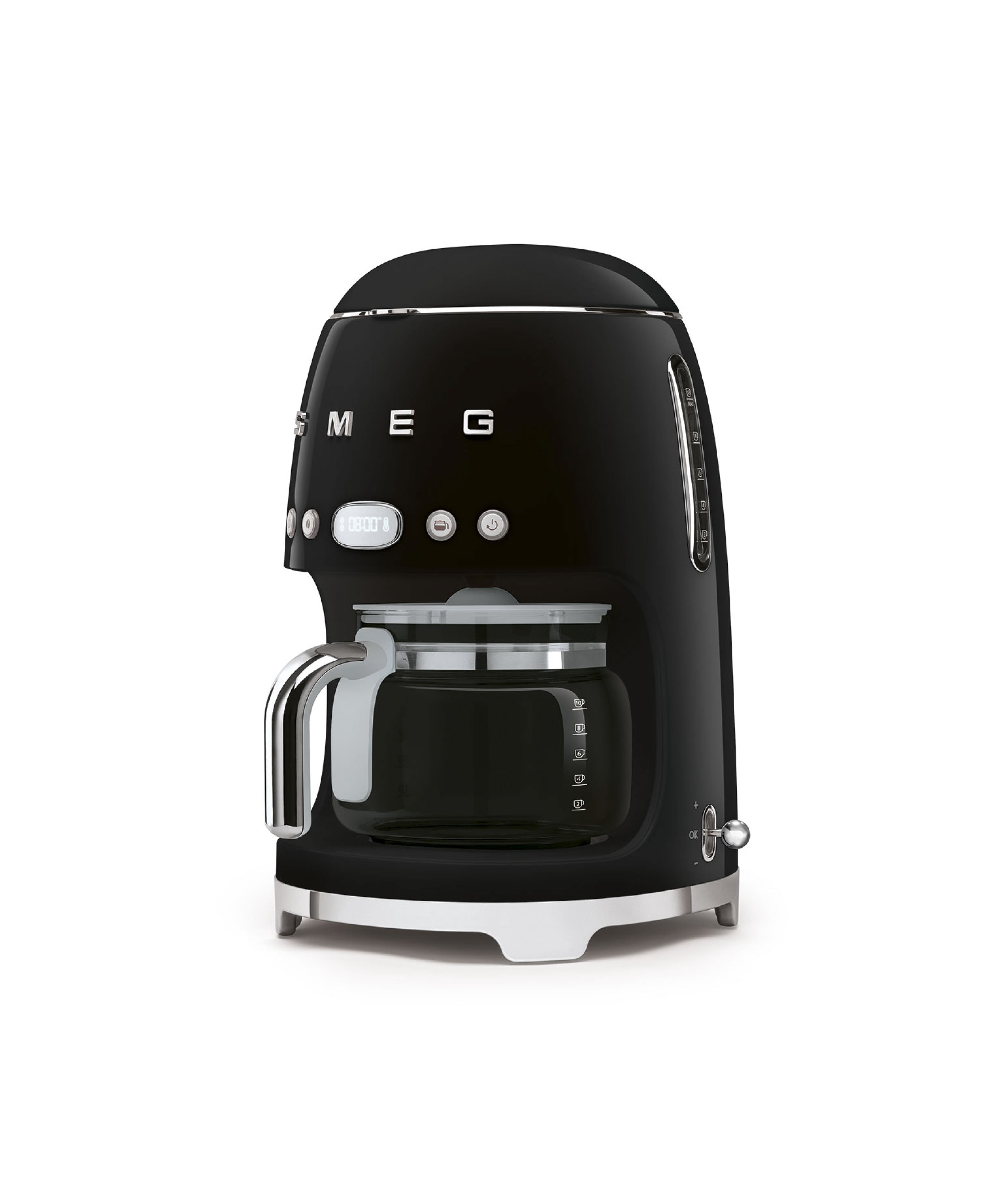 CAFETERA DE GOTEO 10 TAZAS COLOR NEGRO  - SMEG - LACUISINEAPPLIANCES.CO