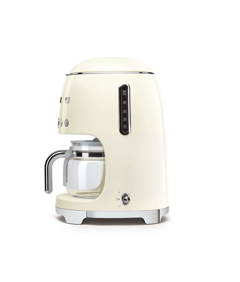 CAFETERA DE GOTEO 10 TAZAS COLOR CREMA - SMEG - LACUISINEAPPLIANCES.CO