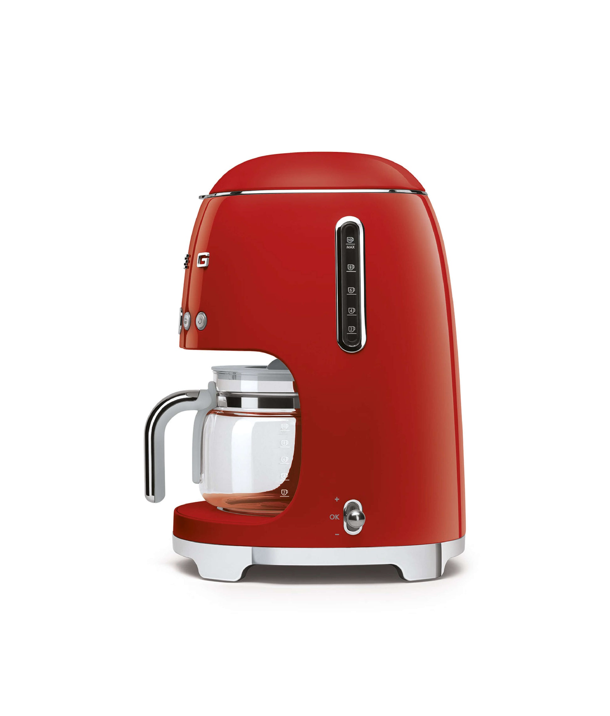 CAFETERA DE GOTEO 10 TAZAS COLOR ROJO - SMEG - LACUISINEAPPLIANCES.CO