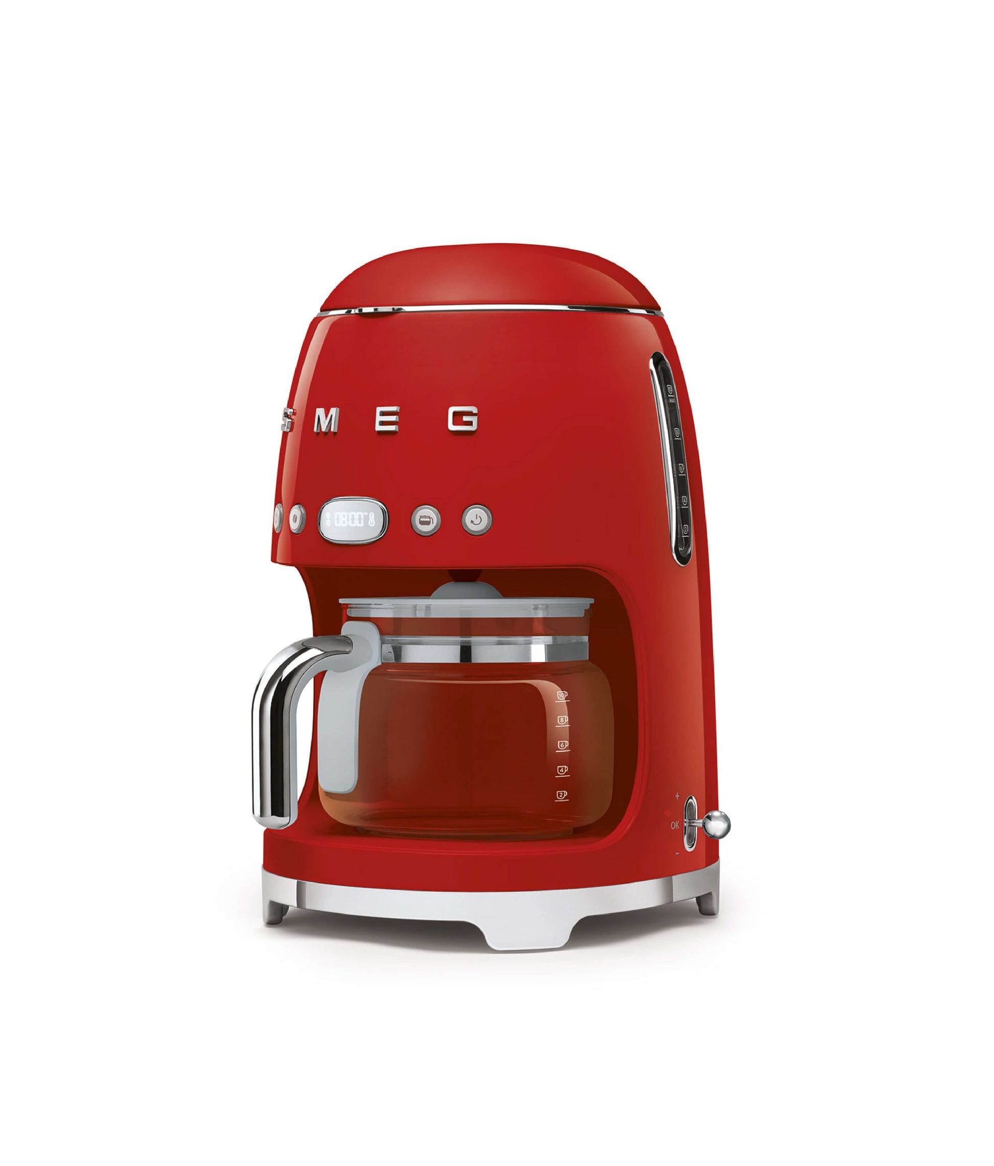 CAFETERA DE GOTEO 10 TAZAS COLOR ROJO - SMEG - LACUISINEAPPLIANCES.CO