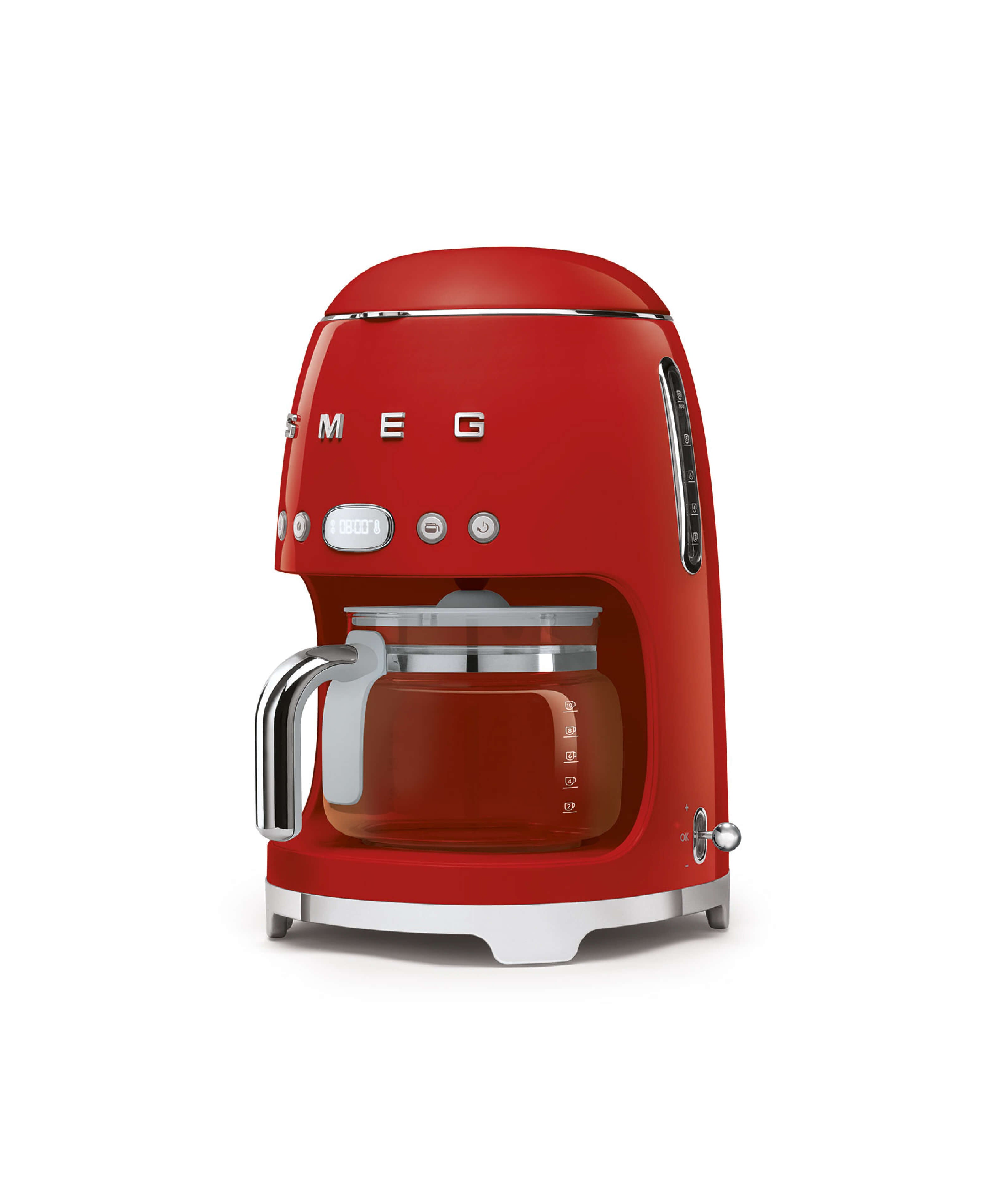 CAFETERA DE GOTEO 10 TAZAS COLOR ROJO - SMEG - LACUISINEAPPLIANCES.CO