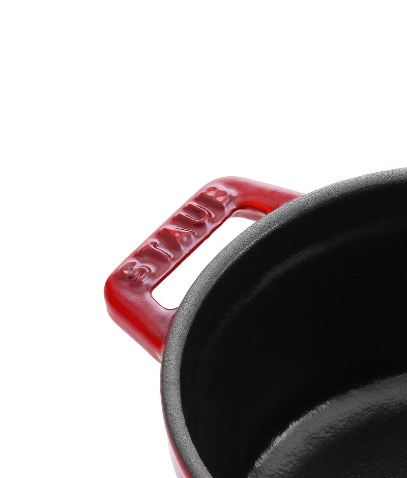 MINI COCOTTE ROJO HIERRO FUNDIDO 10 CM. APTO PARA INDUCCIÓN - STAUB - LACUISINEAPPLIANCES.CO