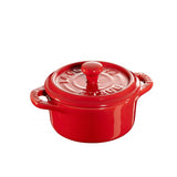 MINI COCOTTE DE CERÁMICA ROJO CEREZA 10 CM. NO APTO PARA INDUCCIÓN - STAUB - LACUISINEAPPLIANCES.CO