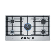 Estufa de Gas Acero Inox 90cm 9 Niveles de llama Parrillas en Hierro Pot:12.500W Conexión:220V/60Hz - LACUISINEAPPLIANCES.CO