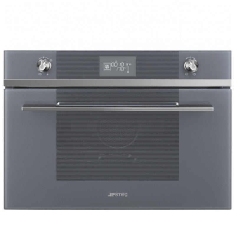 Smeg Línea - Horno combinado de vapor para empotrar Acero Inoxidable + Vidrio Gris- O-2