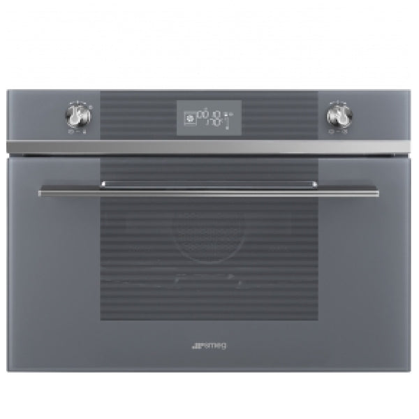 Smeg Línea - Horno combinado de vapor para empotrar Acero Inoxidable + Vidrio Gris- O-3