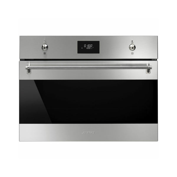 Classic Series Compact Microwave Oven with Grill - Stainless Steel and Black Eclipse Glass 60cm/24" - LACUISINEAPPLIANCES.CO
