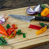 Kotai Bunka Petty cuchillo de acero inoxidable con mango de madera de ébano, 5 pulgadas - LACUISINEAPPLIANCES.CO