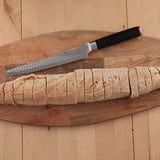 Kotai cuchillo de pan serrado de acero inoxidable con mango de madera de pakkawood negro, 8 pulgadas - LACUISINEAPPLIANCES.CO