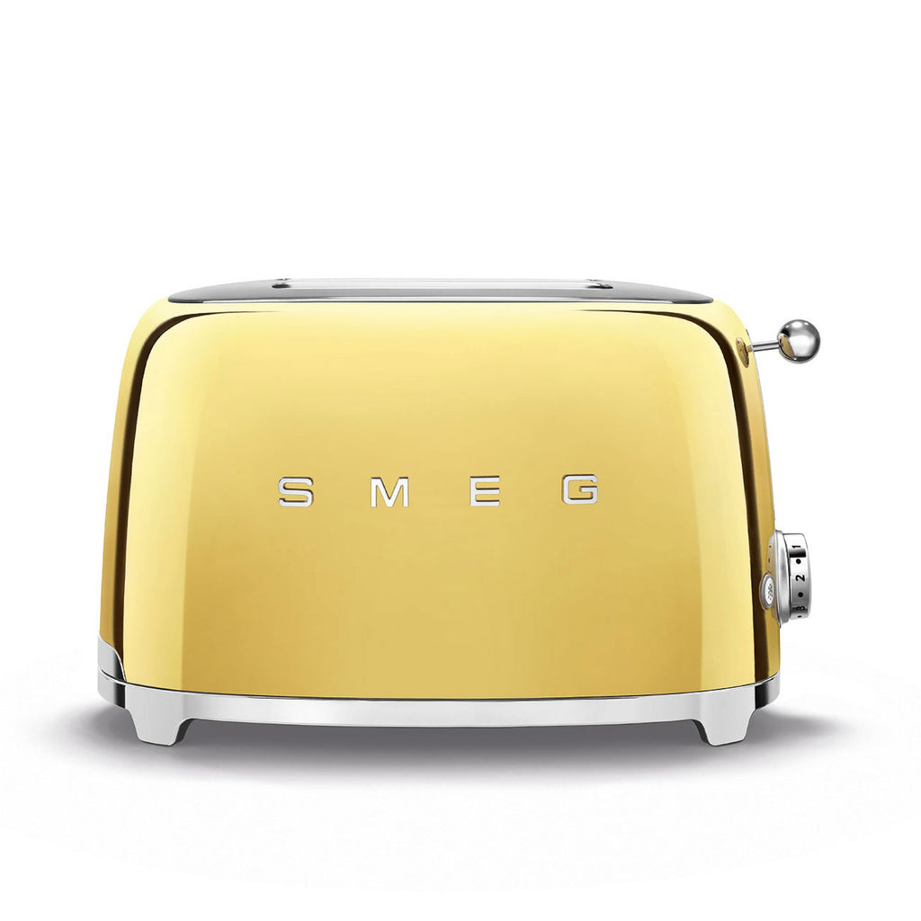 TOSTADORA RETRO COLOR ORO - SMEG - LACUISINEAPPLIANCES.CO