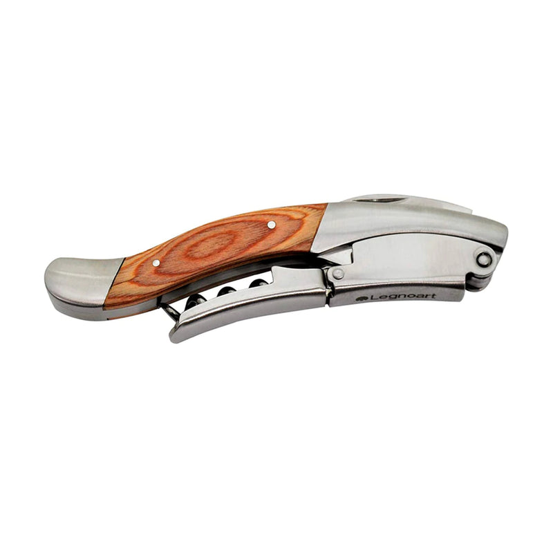 Legnoart Ghemme Grand Crue Sommelier Sacacorchos con Bisagra Doble - LACUISINEAPPLIANCES.CO